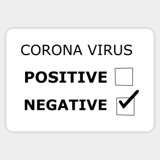 Negative Result from Coronavirus Sticker